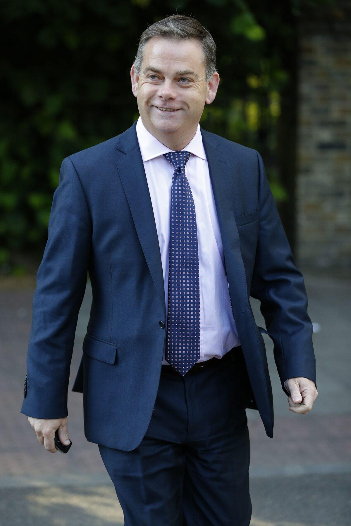 Nigel Adams leaves the home of Boris Johnson, in London, on June 28, 2016. (Odd Andersen/AFP via Getty Images)