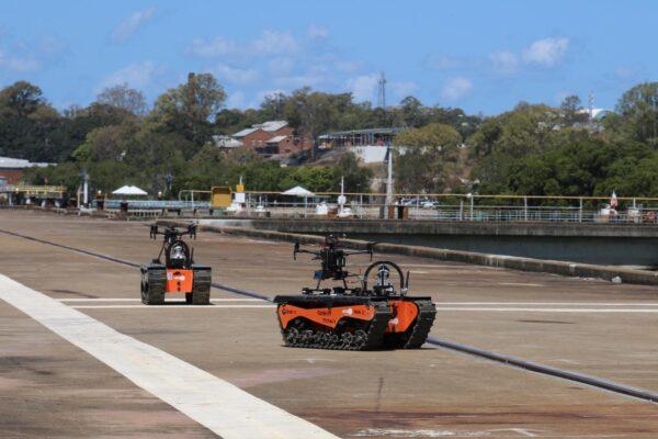Titan1 Unmanned Ground Vehicles used during Exercise GENESIS as part of Autonomous Warrior 2020-4. (ADF)