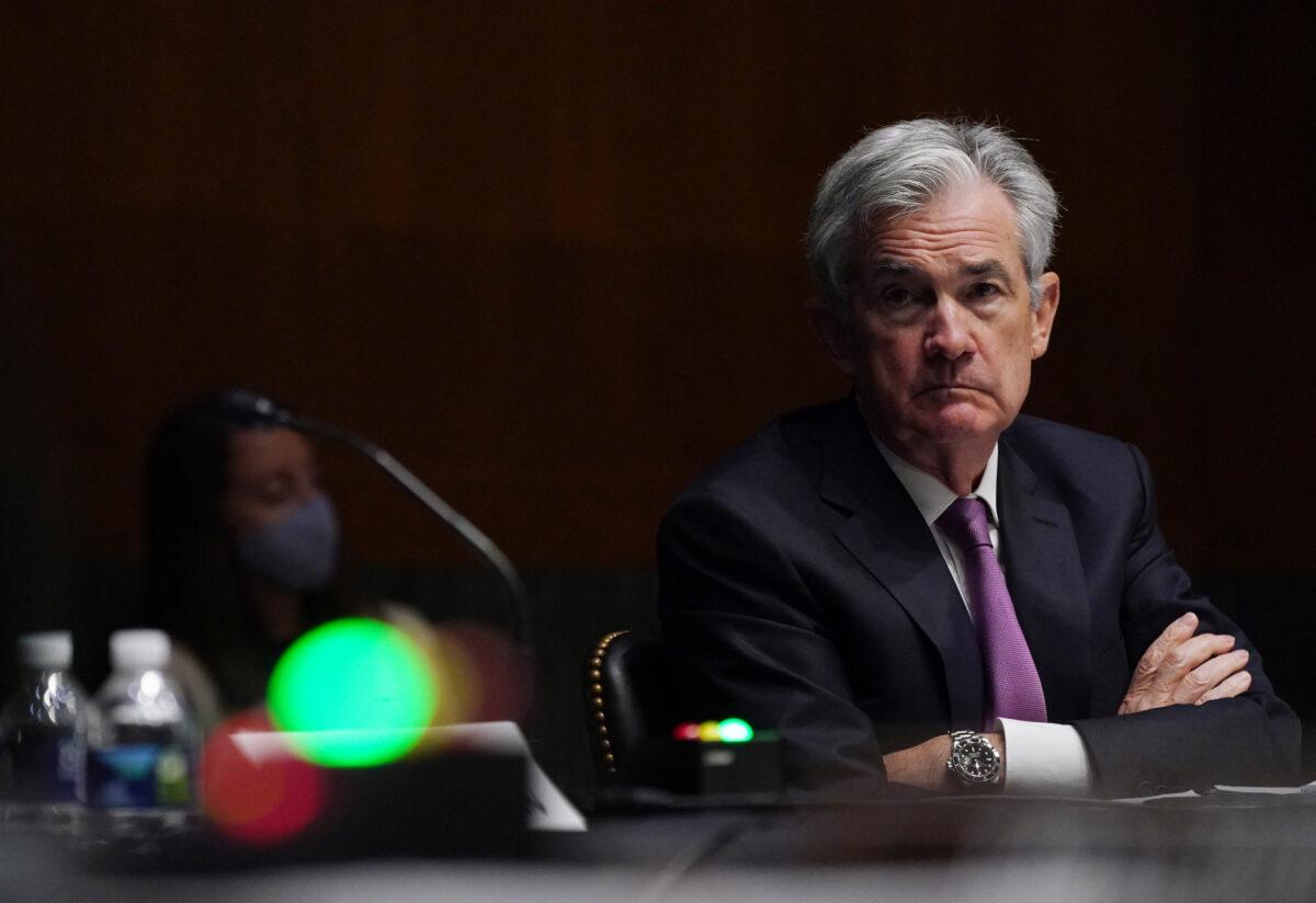 Chairman of the Federal Reserve Jerome Powell testifies during the Senate's Committee on Banking, Housing, and Urban Affairs hearing in Washington, on Sept. 24, 2020 (Toni L. Sandys-Pool/Getty Images)