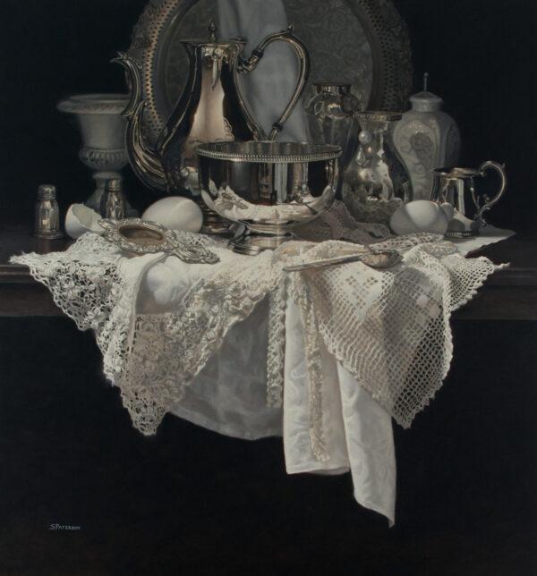 "Artist's Collection," by Susan Paterson. Oil on panel; 31 inches by 29 inches. (Courtesy of Susan Paterson)