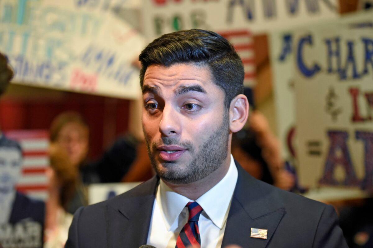 Democratic congressional candidate Ammar Campa-Najjar in San Diego, Calif., on Nov. 6, 2018. (Denis Poroy/AP Photo)