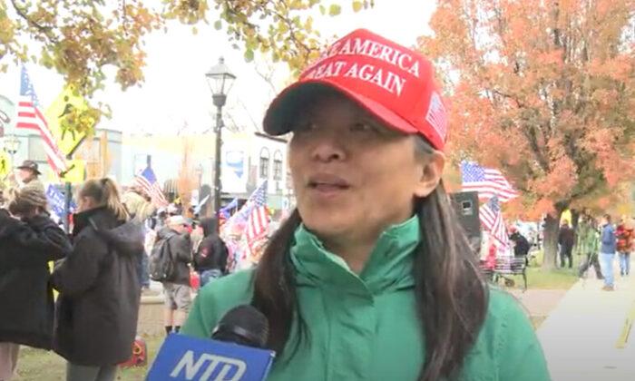 Chinese American at Stop the Steal Rally Is Hopeful About an Honest Election
