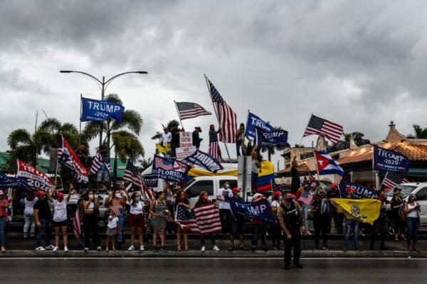 Supporters of President Donald Trump protest in Miami on Nov. 7, 2020. (Chandan Khanna/AFP via Getty Images)