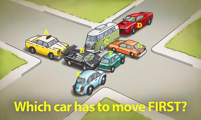 Which Car Has to Move First to Free the Traffic Jam? Can You Solve This Gridlock Brainteaser?