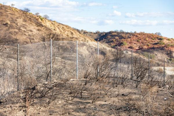  The Frank R. Bowerman Landfill following the Silverado Fire in Irvine, Calif., on Nov. 9, 2020. (John Fredricks/The Epoch Times)