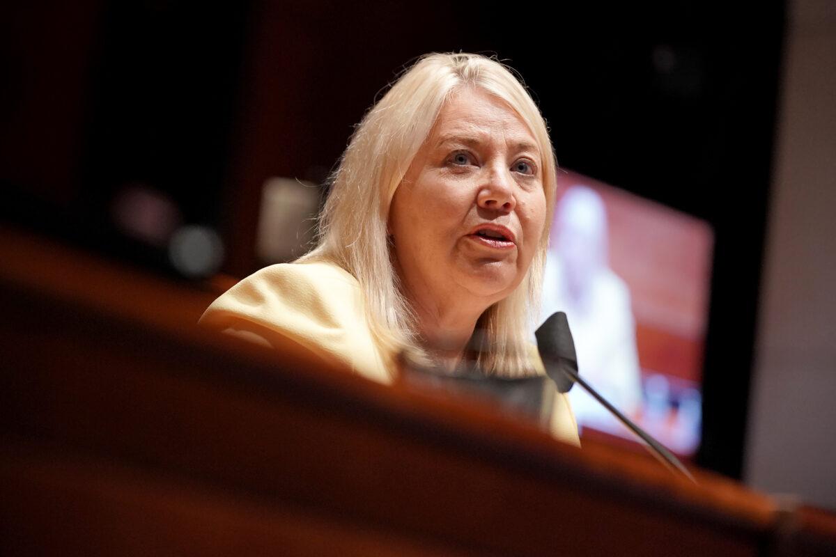 Rep. Debbie Lesko (R-Ariz.) questions witnessses at a House Judiciary Committee hearing in Washington on June 10, 2020. (Greg Nash-Pool/Getty Images)