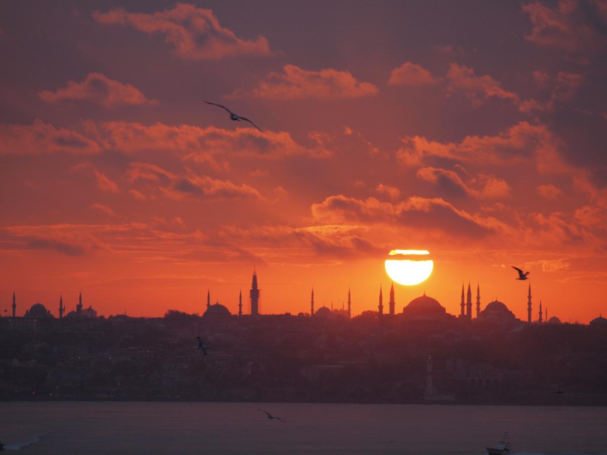 Sunset over Old Istanbul, seen from the Asian side of the city. (Kevin Revolinski)