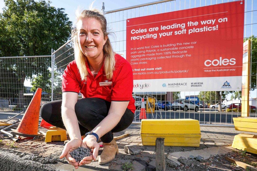 Coles Constructs Australia’s First Car Park Using Recycled Soft Plastics