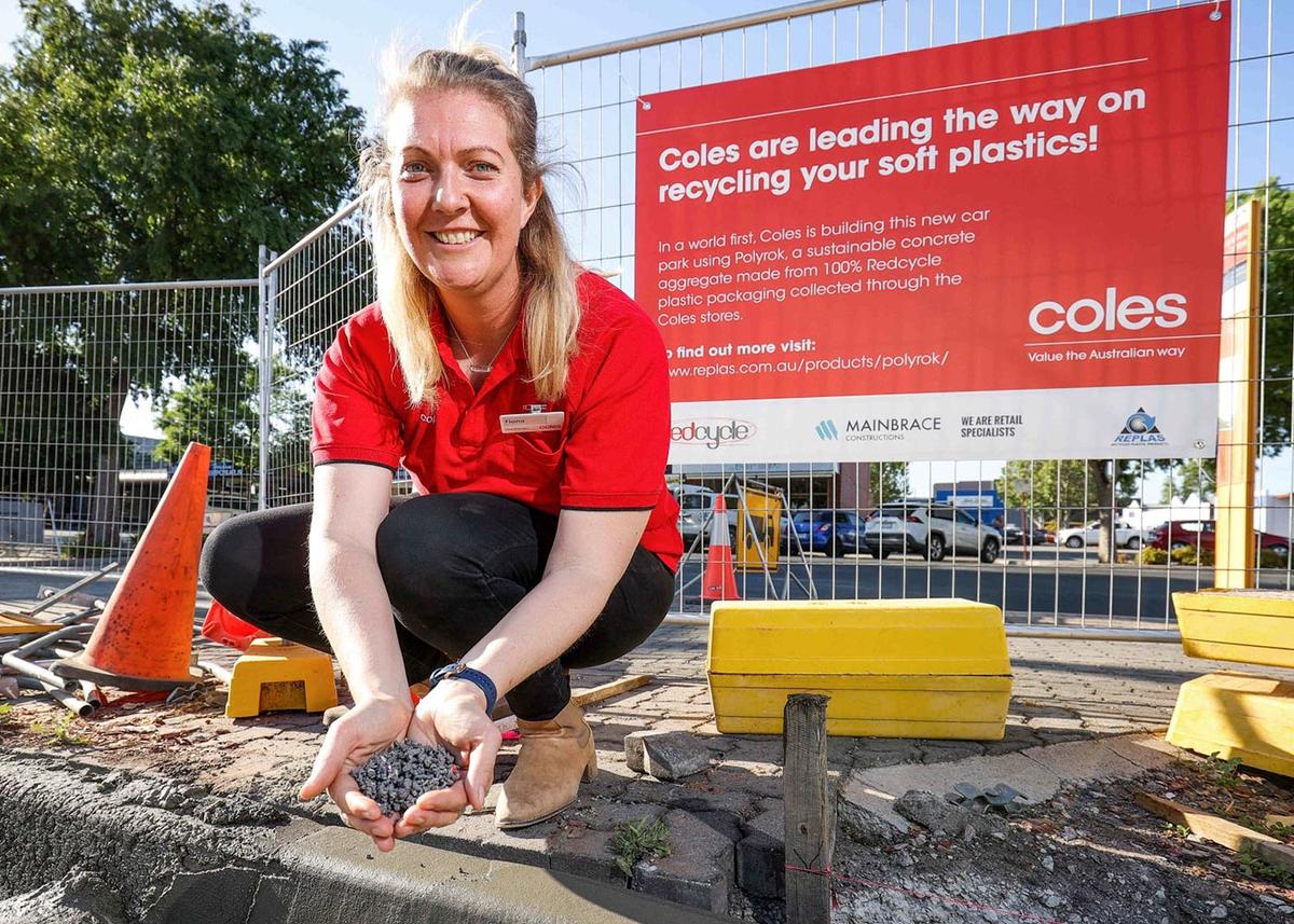 Coles Constructs Australia’s First Car Park Using Recycled Soft Plastics