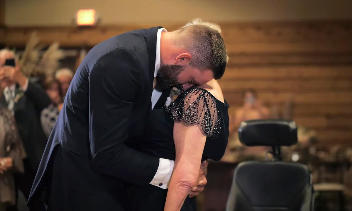 Heartbreaking Video Shows Wedding Dance Between Son and Mother With ALS