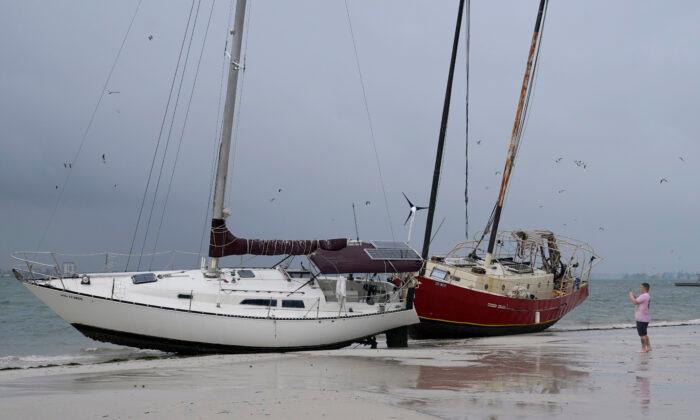 Tropical Storm Eta Dumps Blustery Rain on Florida West Coast