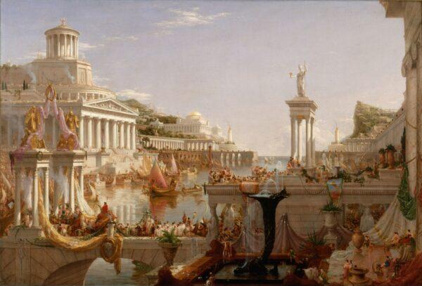 “The Course of Empire: The Consummation of Empire,” 1835-1836, by Thomas Cole. Oil on canvas, 51 1/4 inches by 76 inches. New-York Historical Society. (Public Domain)