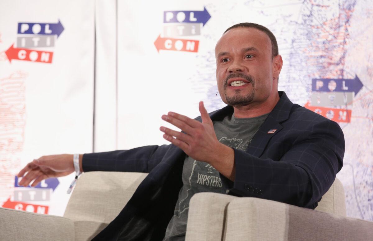 Dan Bongino speaks onstage during Politicon 2018 at the Los Angeles Convention Center in Los Angeles, on Oct. 21, 2018. (Phillip Faraone/Getty Images for Politicon)
