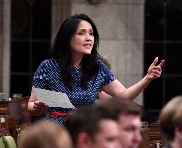 NDP MP Jenny Kwan asks a question during question period in the House of Commons on Parliament Hill in Ottawa on May 25, 2018. (Justin Tang/The Canadian Press)