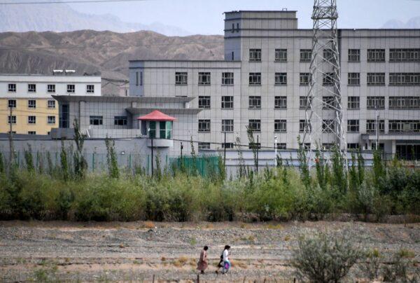 A facility believed to be a so-called reeducation camp where mostly Muslim ethnic minorities are detained, north of Kashgar in China's Xinjiang region, on June 2, 2019. (Greg Baker/AFP via Getty Images)