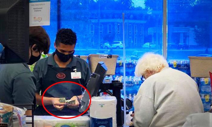 Teen Grocery Bagger Pays out of Own Wallet When Senior Comes Up Short at His Till