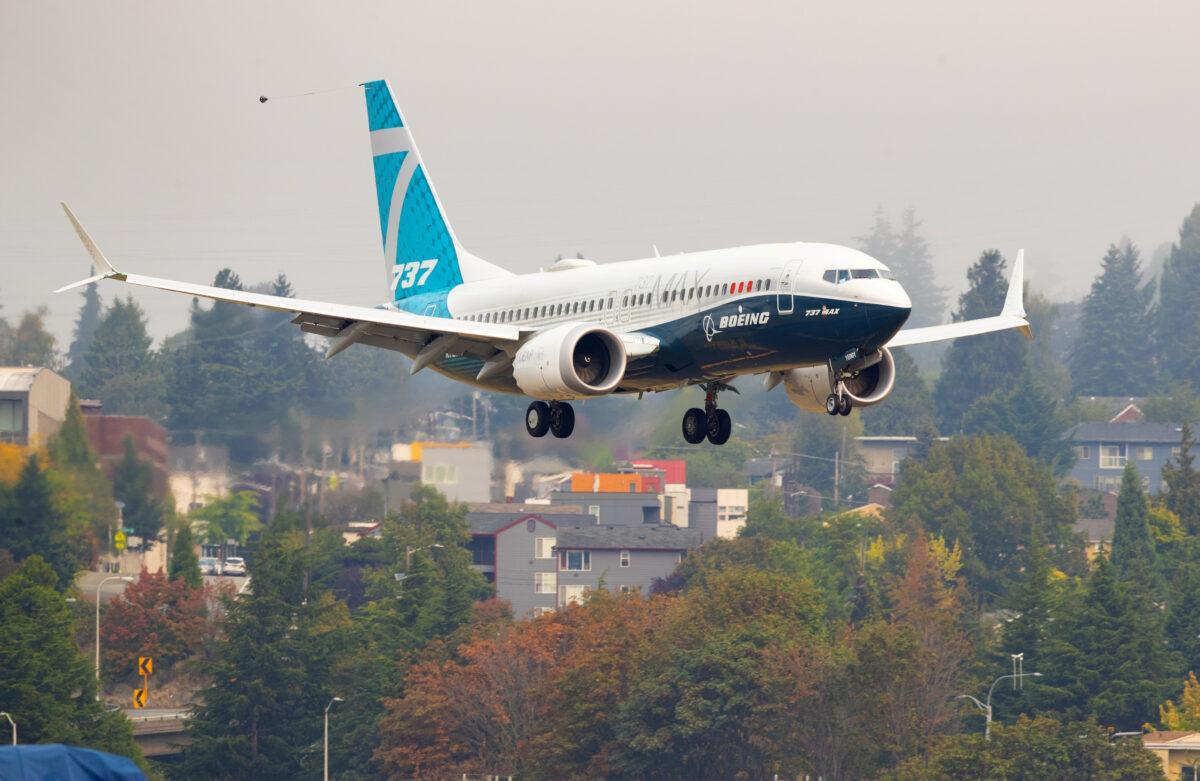  Federal Aviation Administration (FAA) Chief Steve Dickson pilots a Boeing 737 MAX aircraft on return from an evaluation flight at Boeing Field in Seattle, Wash., on Sept. 30, 2020. (Mike Siegel/File Photo/Pool via Reuters)