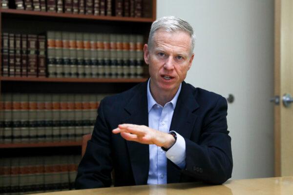 George Brauchler, district attorney for the 18th judicial district in Denver, Colo., on Sept. 30, 2020. (Charlotte Cuthbertson/The Epoch Times)