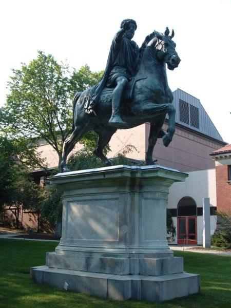 The statue of Marcus Aurelius on the Brown University campus on Aug. 31, 2007. (Apavlo/Public Domain)