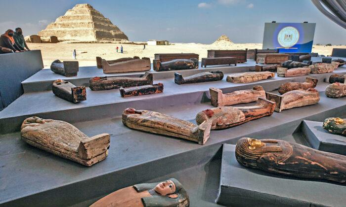 Egypt Unveils Ancient Coffins, Statues Found in Saqqara