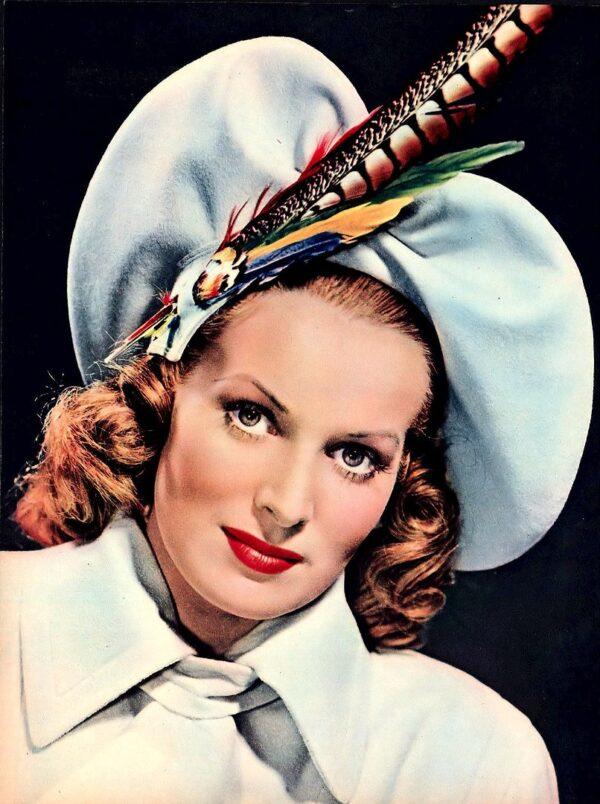 Maureen O’Hara in 1947 from ‘’Modern Screen’’ magazine. (Public Domain)