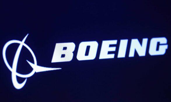 The company logo for Boeing is displayed on a screen on the floor of the New York Stock Exchange (NYSE) in New York on March 11, 2019. (Brendan McDermid/Reuters)