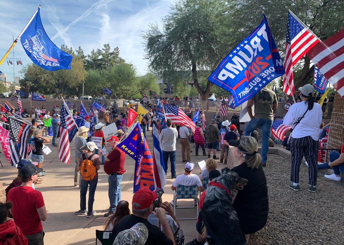 Arizona 'Stop the Steal' Rally Draws Large Crowd