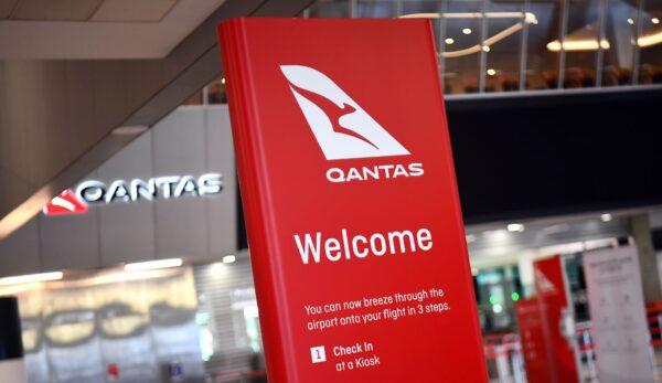 The empty Qantas departure terminal at Melbourne Airport on Aug. 20, 2020. (William West/AFP via Getty Images)