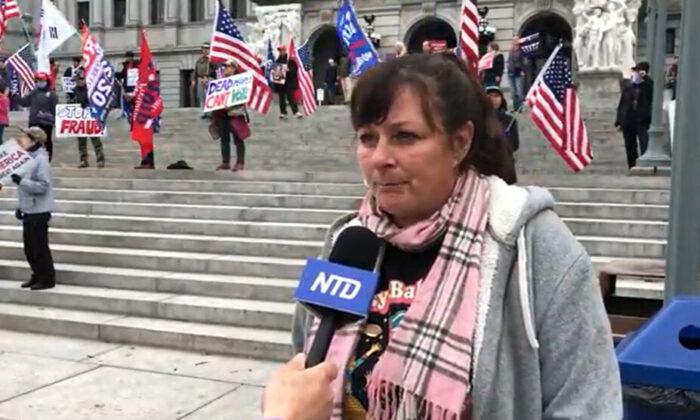 Pennsylvania Election Fraud Protester: ‘We Need to Stop Being Afraid’
