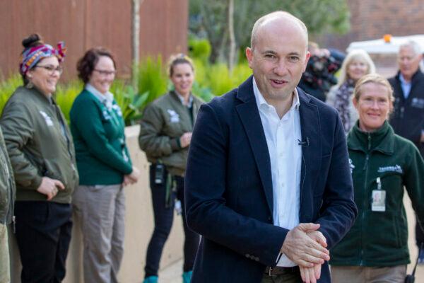 NSW Minister for Energy and Environment Matt Kean arriving for the opening of the African Savannah precinct at Taronga Zoo on June 28, 2020, in Sydney, Australia. (Jenny Evans/Getty Images)