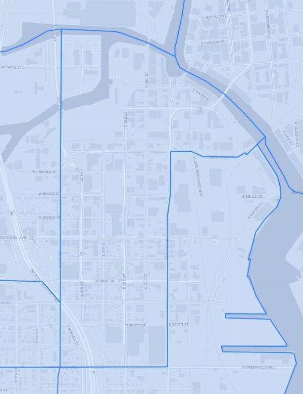 A map of Milwaukee Ward 235. (data.milwaukee.gov)