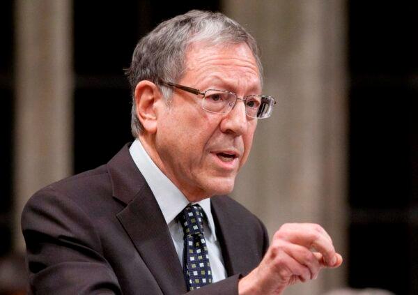 Then-Liberal MP Irwin Cotler rises during question period in the House of Commons in Ottawa, on Dec. 15, 2011. (The Canadian Press/Adrian Wyld)