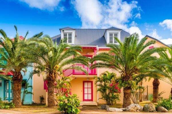 Colorful houses in the Orient Bay district. (FredP/Shutterstock)