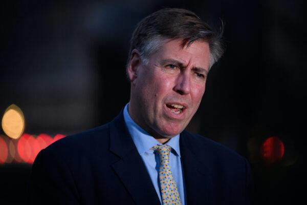 Conservative MP and Chairman of the 1922 Committee Graham Brady outside the Houses of Parliament on Oct. 20, 2020. (Leon Neal/Getty Images)