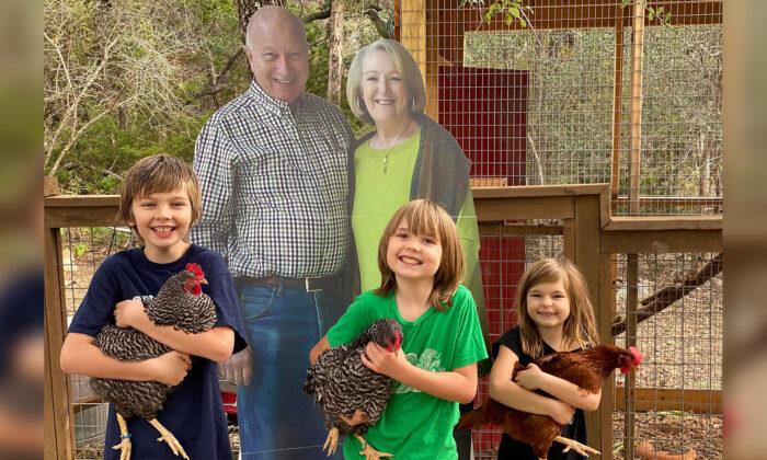 Grandparents Send Life-Size Cardboard Cutouts to Join Their Grandkids for Thanksgiving