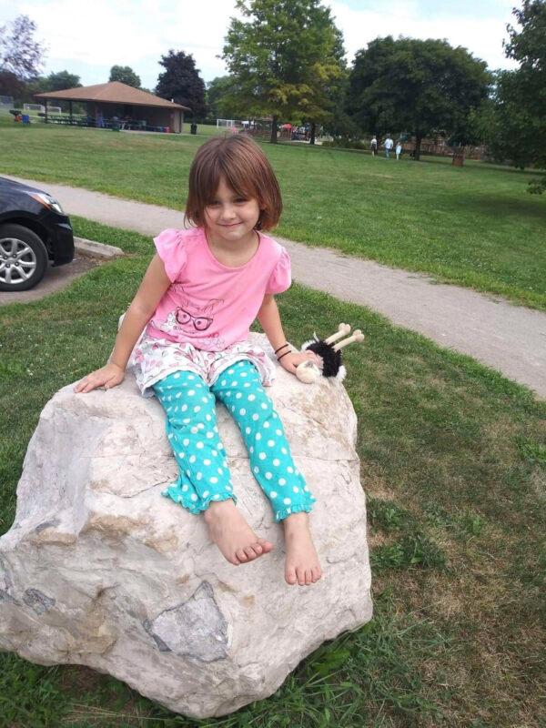 Izabella Reaume, 6, before the hand-sanitizer trauma happened. (Caters News)