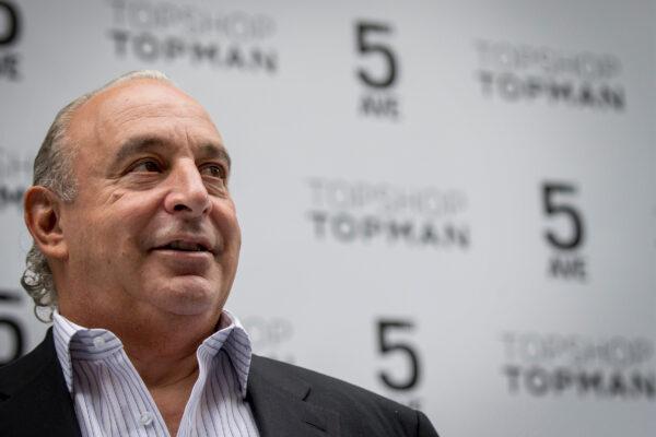 CEO Philip Green of Britain's retail clothing store Topshop poses before opening the chain's New York flagship store, on Nov. 5, 2014. (Brendan McDermid/File Photo/Reuters)