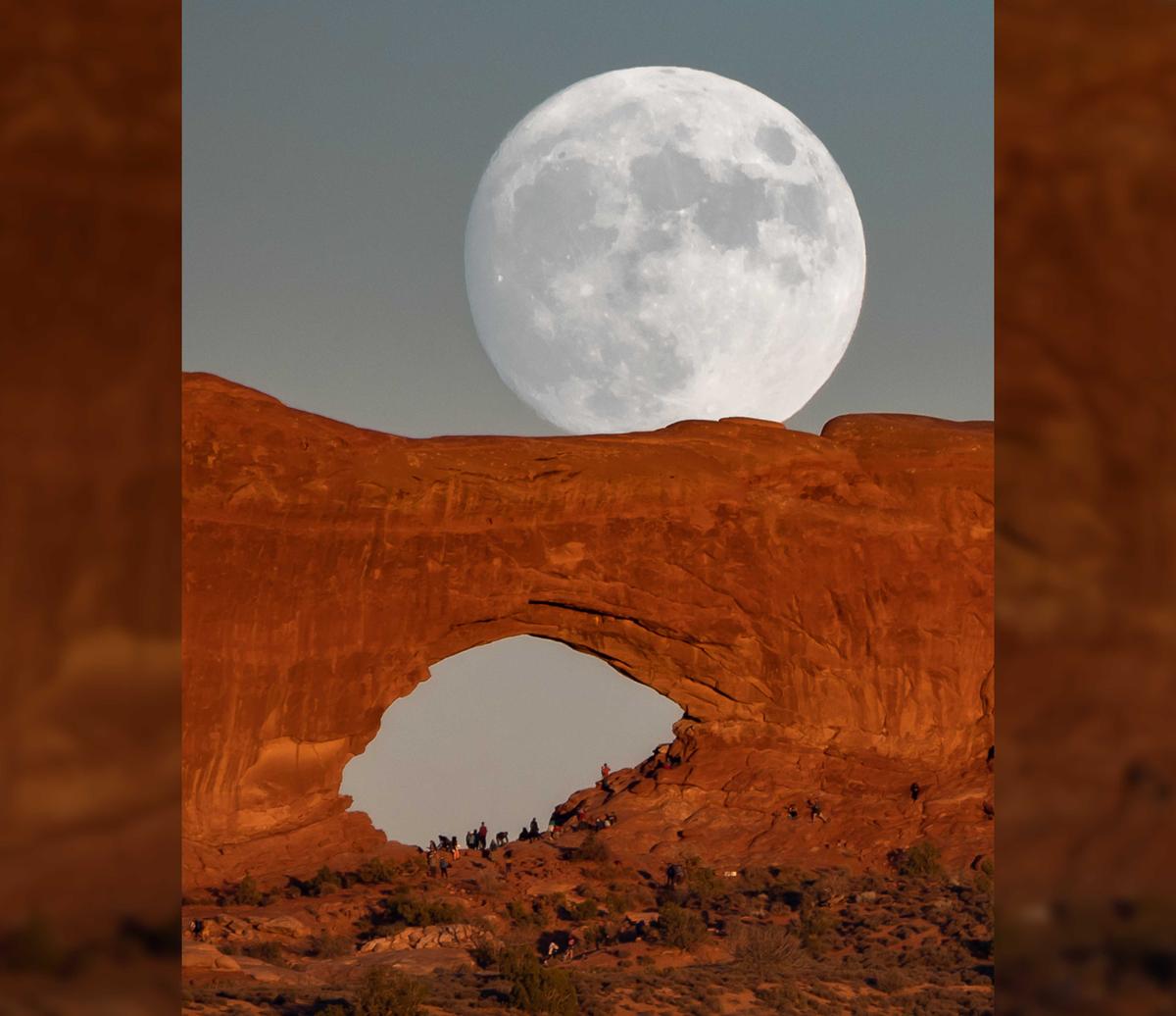 Zach Cooley captured the amazing shots at Arches National Park, Utah, on Oct. 28. (Caters News)