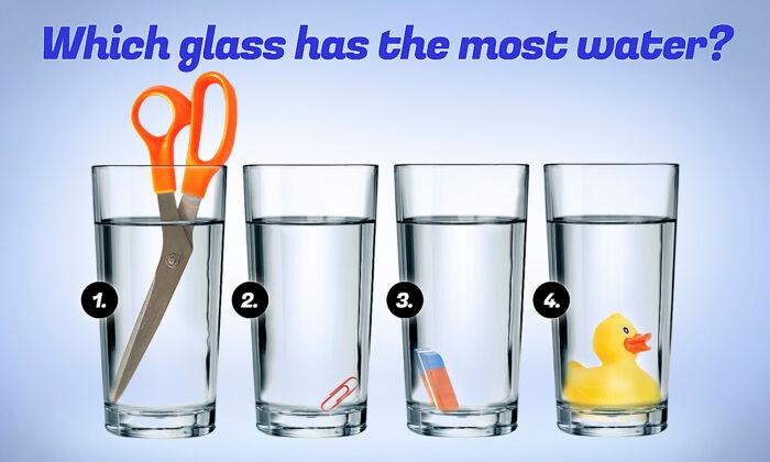 Which Glass Has the Most Water? You May Be a Genius If You Can Solve This Expert Problem