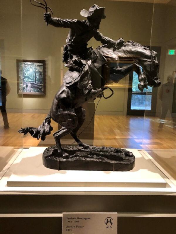 One of Frederic Remington's "Bronco Buster" sculptures resides at the Huntington Library, Art Museum, and Botanical Gardens in San Marino, Calif. (Courtesy of Bill Neely)