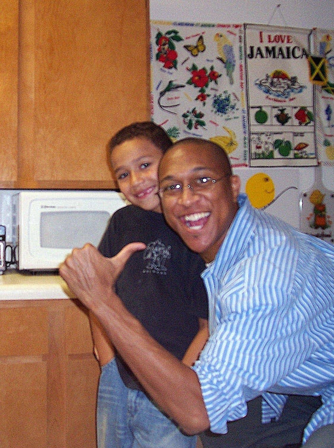  Winston Edmondson with his son, Christian. (Courtesy of <a href="https://www.facebook.com/winston.edmondson">Winston Edmondson</a>)