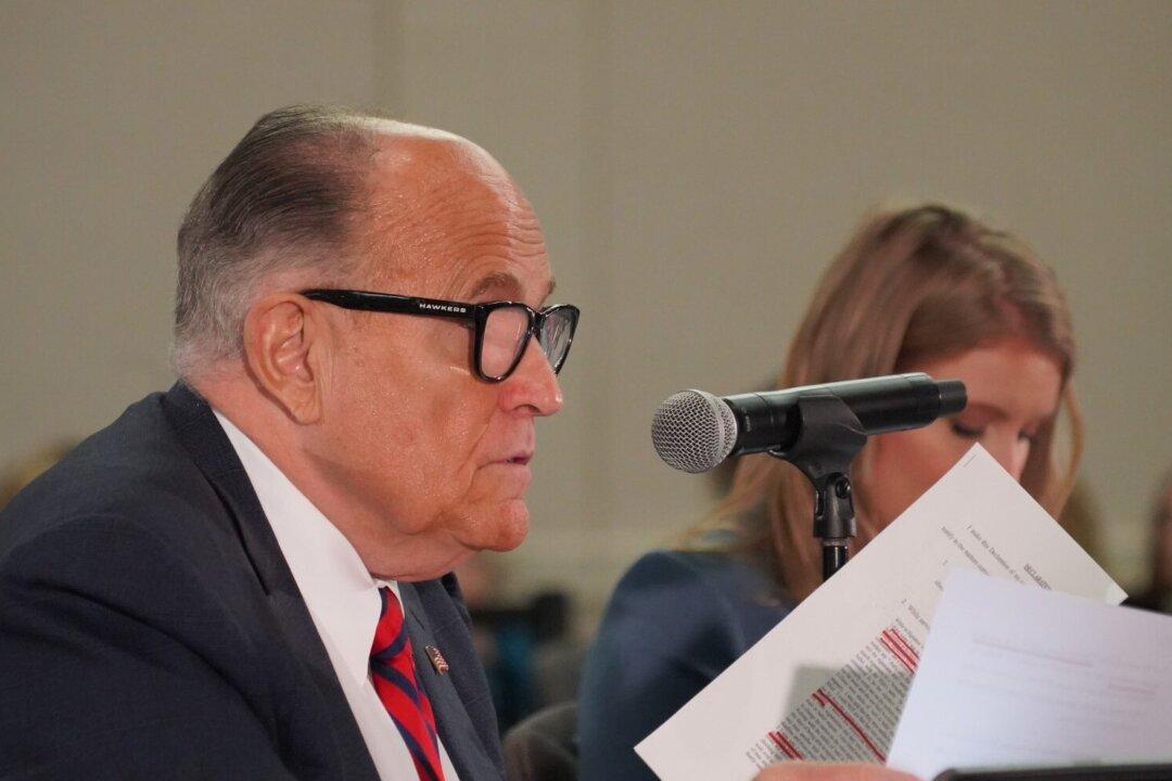 ‘You Are the Final Arbiter’ Giuliani Tells State Legislators in Michigan