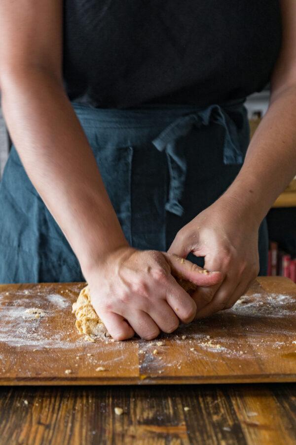 When you knead your pasta dough, the movement is all in the wrist. (Giulia Scarpaleggia)