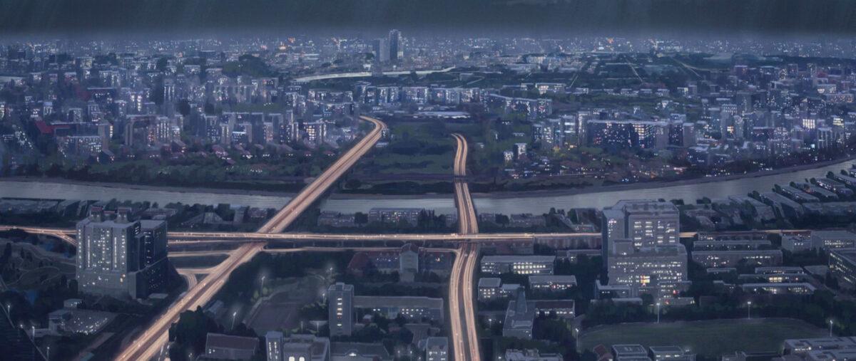 A cityscape in China, in "Up We Soar." (New Realm Studios/NTD Television)