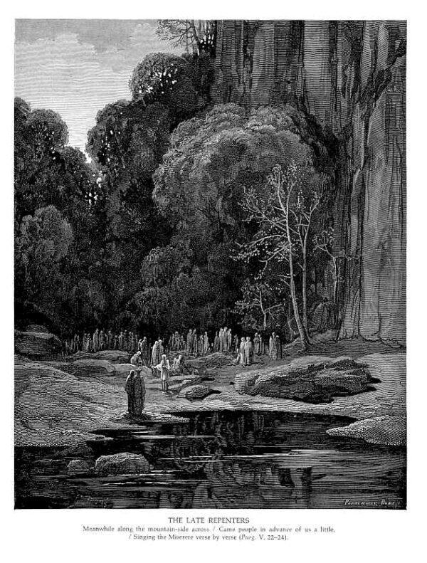 "The Late Repenters," 1861, by Gustave Doré. Illustration for Canto 5 of Dante’s “Divine Comedy.” (Public Domain)