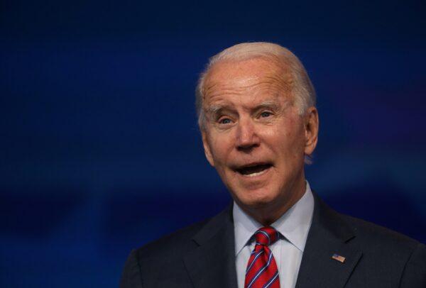 Democratic presidential candidate Joe Biden speaks in Wilmington, Del., on, Dec. 4, 2020. (Leah Millis/Reuters)