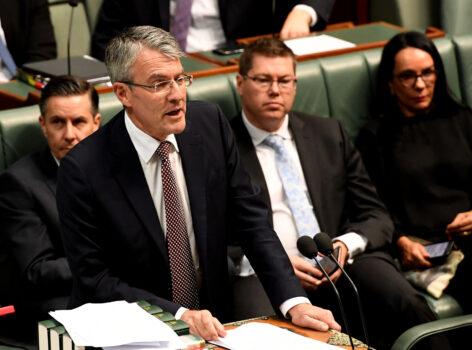 Shadow Attorney-General Mark Dreyfus in Parliament on September 16, 2019 in Canberra, Australia. (Tracey Nearmy/Getty Images)