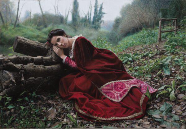 "Lady of Veio," 2016, by Rubén Belloso Adorna. Pastel on paper; 39 3/8 inches by 27 1/2 inches. (Courtesy of Rubén Belloso Adorna)