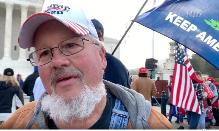 Trump Supporter at DC Rally: I’m Here to Support USA, Trump