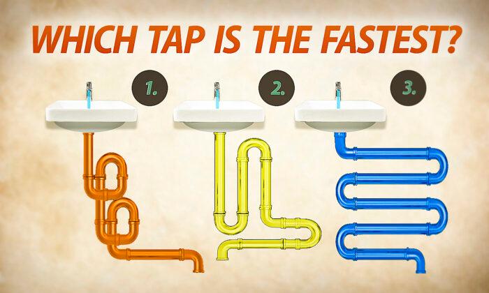 Can You Determine Which of the 3 Taps Drains the Fastest? Only Experts Can Solve This